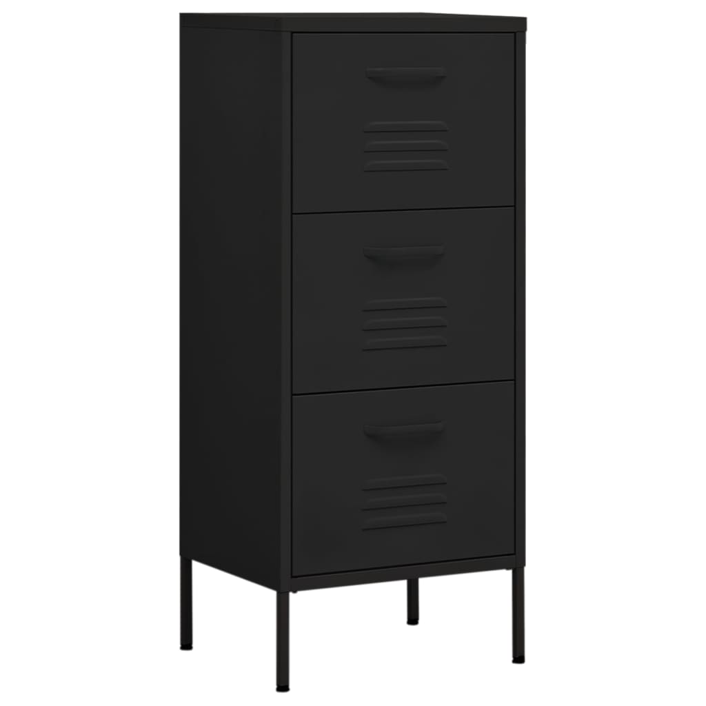 Cabinets & Cupboards Storage Cabinet Black 42.5X35x101.5 Cm Steel