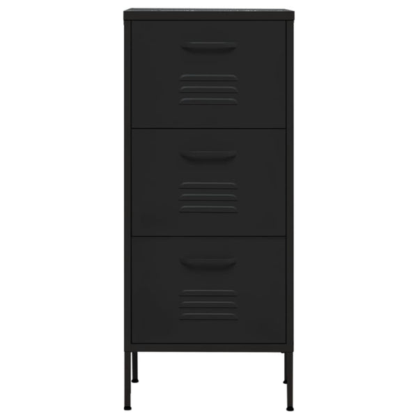 Cabinets & Cupboards Storage Cabinet Black 42.5X35x101.5 Cm Steel