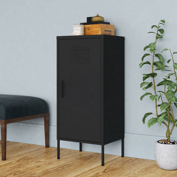 Cabinets & Cupboards Storage Cabinet Black 42.5X35x101.5 Cm Steel