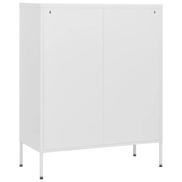 Dressers & Chests of Drawers Chest Of Drawers White 80X35x101.5 Cm Steel