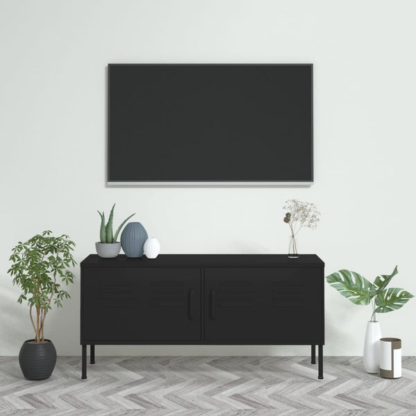 Cabinets & Cupboards Tv Cabinet Black 105X35x50 Cm Steel