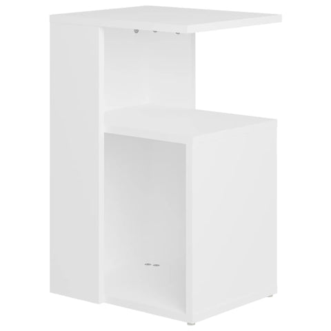 Side Tables Side Table White 36X30x56 Cm Engineered Wood