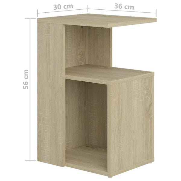 Side Tables Side Table Sonoma Oak 36X30x56 Cm Engineered Wood