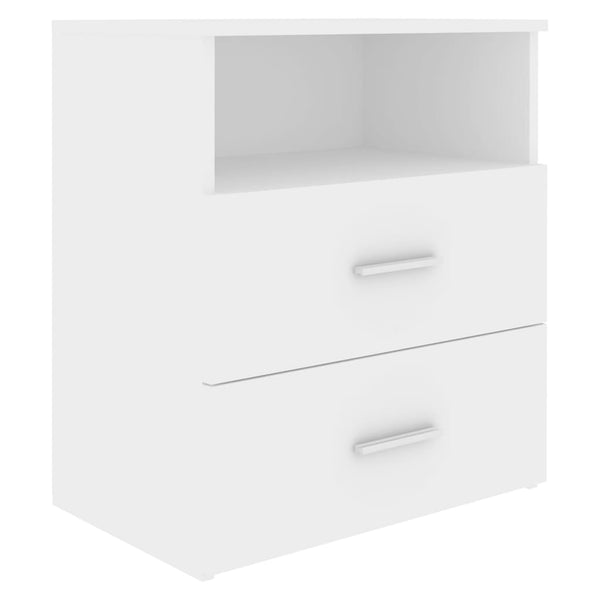 Bedside Tables Bed Cabinets 2 Pcs White 50X32x60 Cm