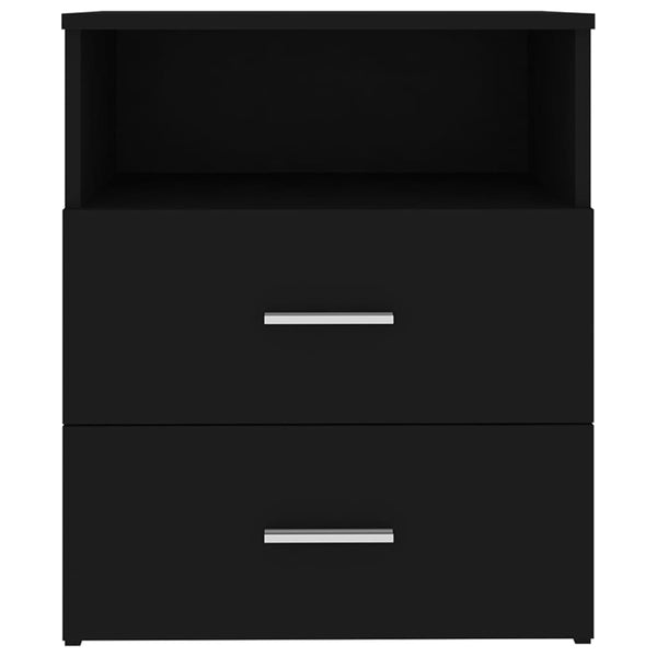 Bedside Tables Bed Cabinet Black 50X32x60 Cm