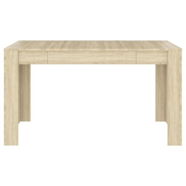 Dining Tables Dining Table Sonoma Oak 140X74.5X76 Cm Engineered Wood