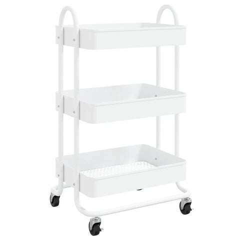 Other Home Furniture 3 Tier Trolley White 43X34x79 Cm Steel