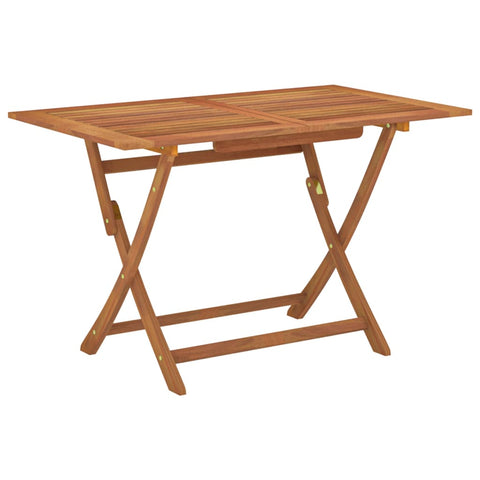 Patio & Garden Tables Folding Garden Table 120X70x75 Cm Solid Eucalyptus Wood