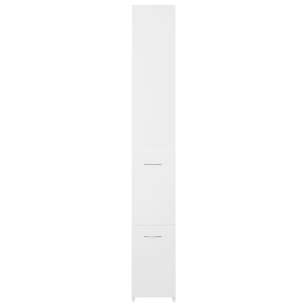 Bathroom Cabinets Bathroom Cabinet White 25X26.5X170 Cm Engineered Wood