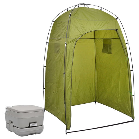 Portable Toilets & Accessories Portable Camping Toilet With Tent 10+10 L