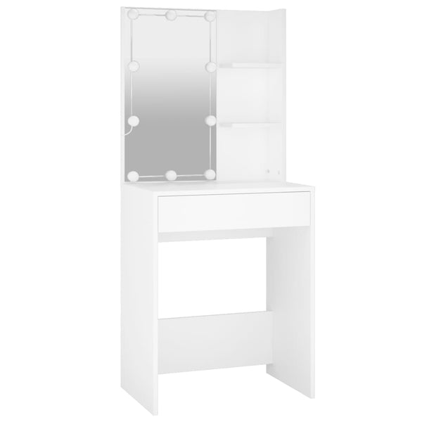 Dressing Tables Dressing Table With Led White 60X40x140 Cm