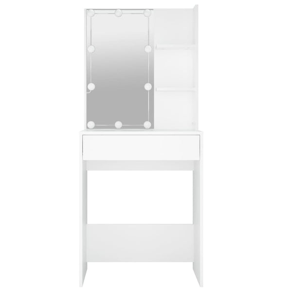 Dressing Tables Dressing Table With Led White 60X40x140 Cm