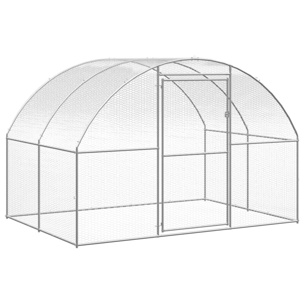 Small Animal Cages & Hutches Outdoor Chicken Coop 3X2x2 M Galvanised Steel