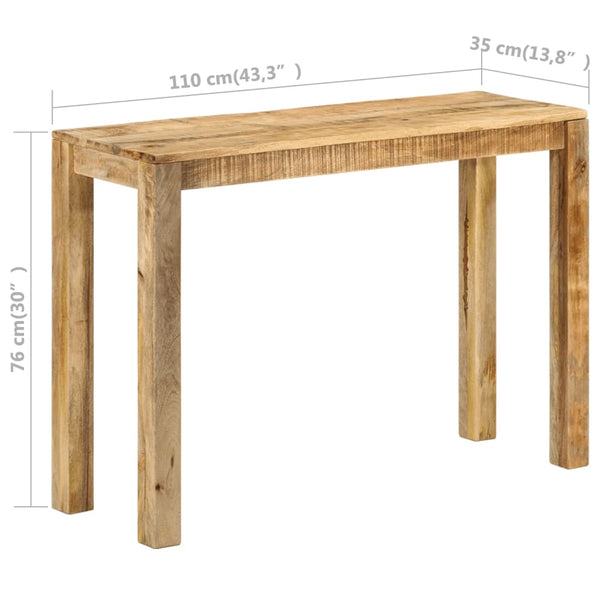 Hall Tables Console Table 110X35x76 Cm Rough Mango Wood