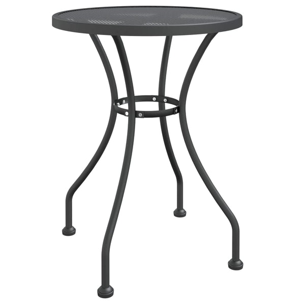 Garden Table 60X72 Cm Expanded Metal Mesh Anthracite
