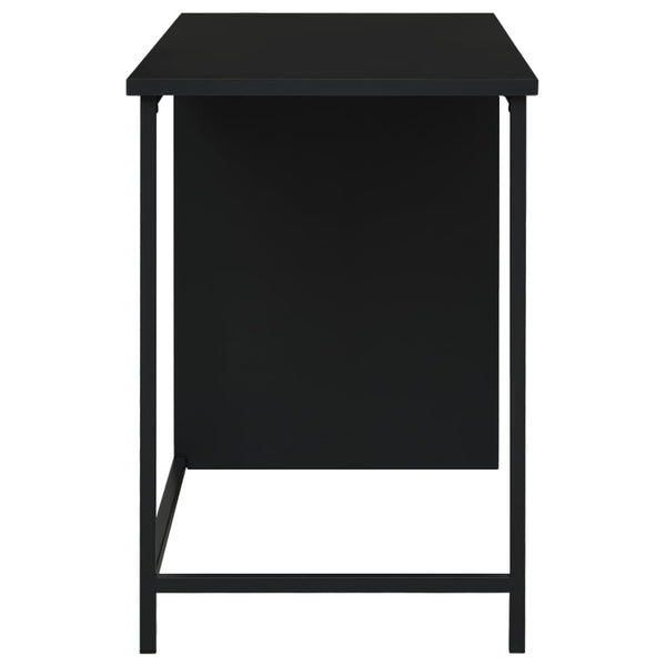 Home Office Desks Industrial Desk With Drawers Black 105X52x75 Cm Steel