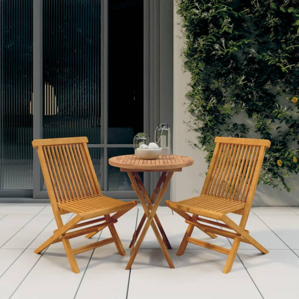 Patio Furniture Sets 3 Piece Garden Dining Set Solid Wood Teak