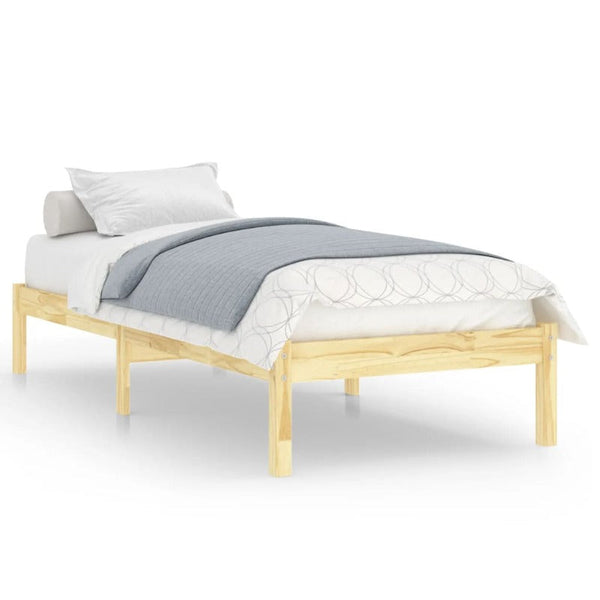 Single Bed Frames Bed Frame Solid Wood 92X187 Cm Single Size