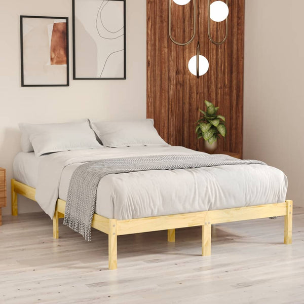 Queen Bed Frames Bed Frame Solid Wood 153X203 Cm Queen Size