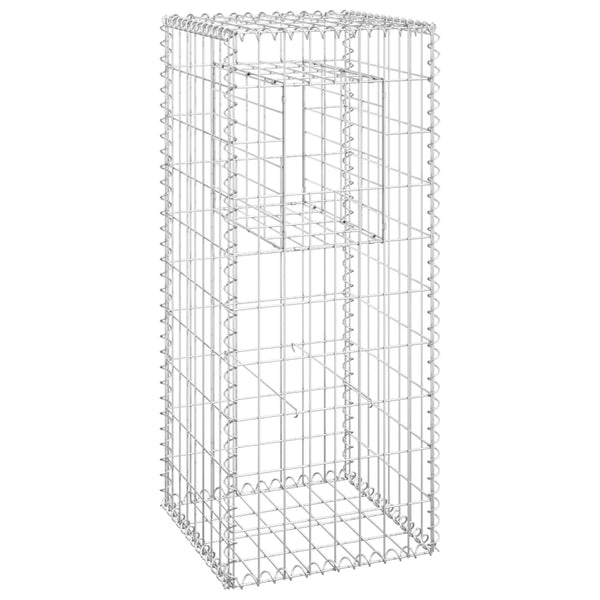 Gabion Baskets Gabion Basket Posts 2 Pcs 40X40x100 Cm Iron