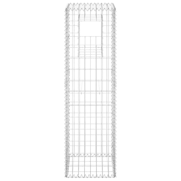 Gabion Baskets Gabion Basket Posts 2 Pcs 40X40x100 Cm Iron