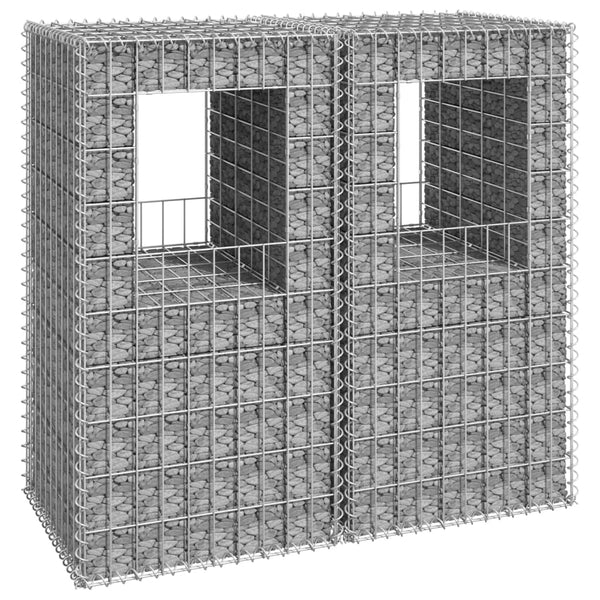 Gabion Baskets Gabion Basket Posts 2 Pcs 40X40x100 Cm Iron