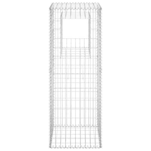 Gabion Baskets Gabion Basket Posts 2 Pcs 40X40x100 Cm Iron