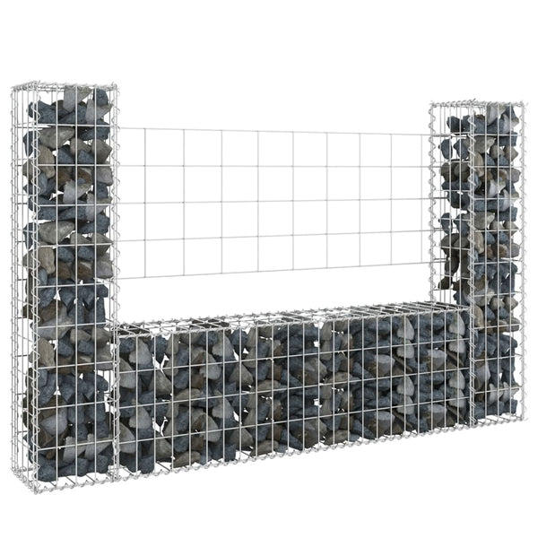 Gabion Baskets U Shape Gabion Basket With 2 Posts Iron