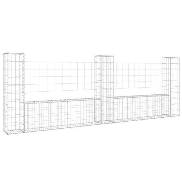 Gabion Baskets U Shape Gabion Basket With 3 Posts Iron