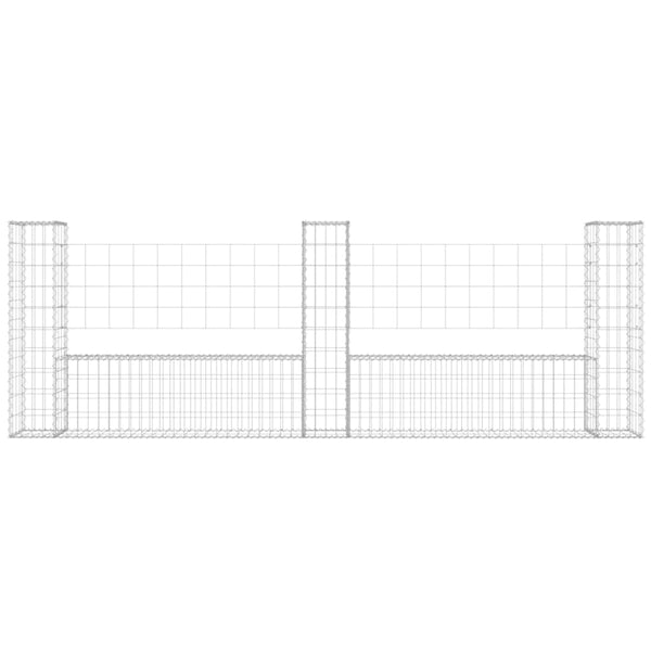 Gabion Baskets U Shape Gabion Basket With 3 Posts Iron