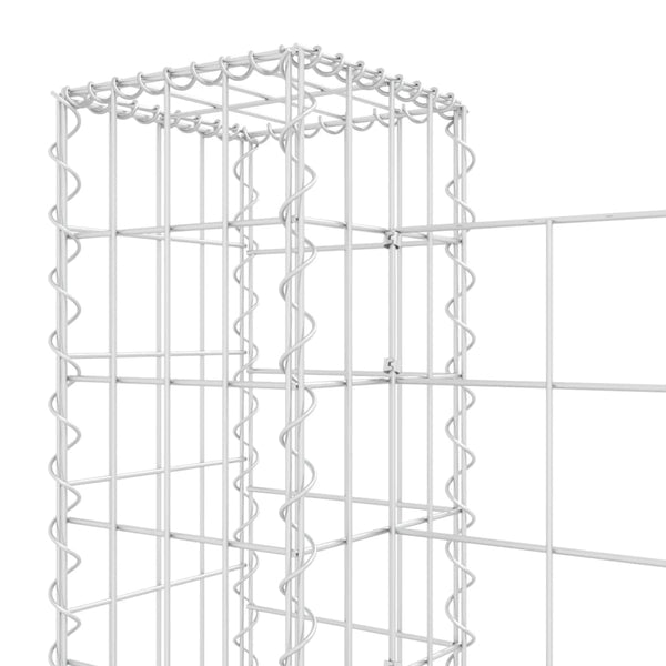 Gabion Baskets U Shape Gabion Basket With 3 Posts Iron