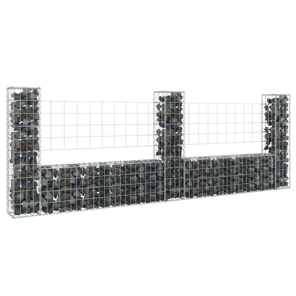 Gabion Baskets U Shape Gabion Basket With 3 Posts Iron