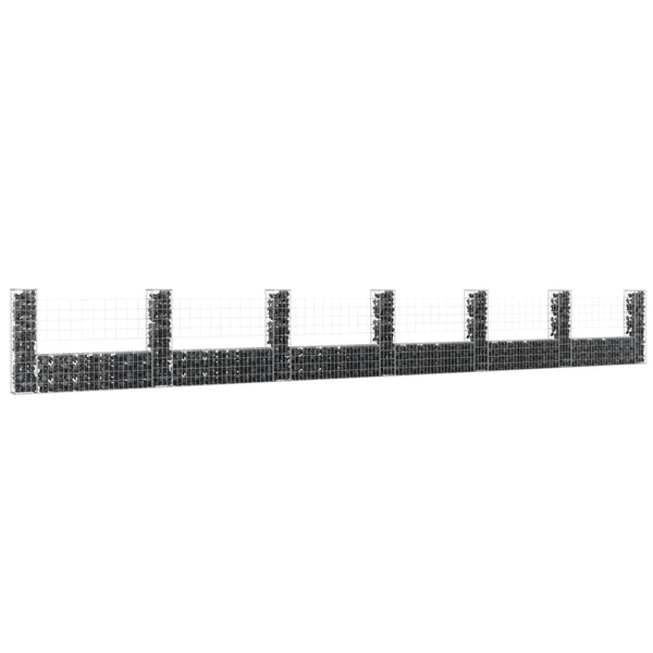 Gabion Baskets U Shape Gabion Basket With 7 Posts Iron