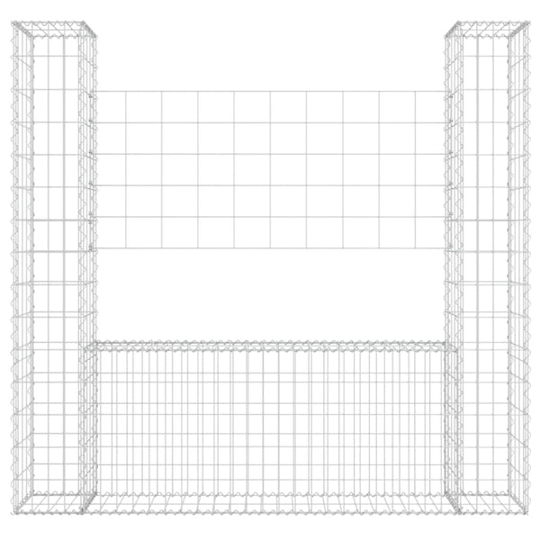 Gabion Baskets U Shape Gabion Basket With 2 Posts Iron