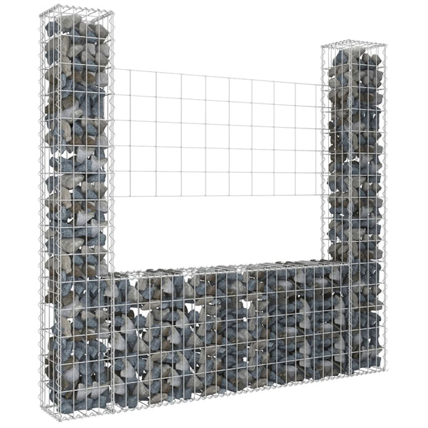 Gabion Baskets U Shape Gabion Basket With 2 Posts Iron