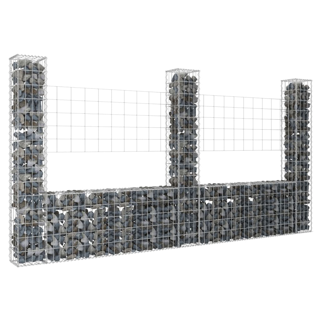 Gabion Baskets U Shape Gabion Basket With 3 Posts Iron