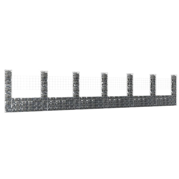 Gabion Baskets U Shape Gabion Basket With 7 Posts Iron