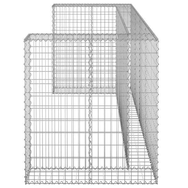 Gabion Baskets Gabion Wall For Garbage Bins Galvanised Steel 254X100x110 Cm