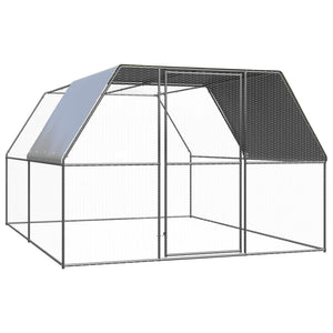 Small Animal Cages & Hutches Outdoor Chicken Cage 3X4x2 M Galvanised Steel