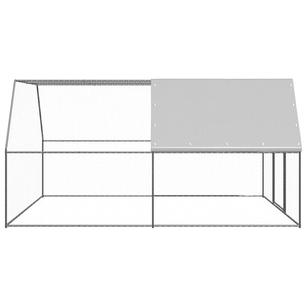 Small Animal Cages & Hutches Outdoor Chicken Cage 3X4x2 M Galvanised Steel