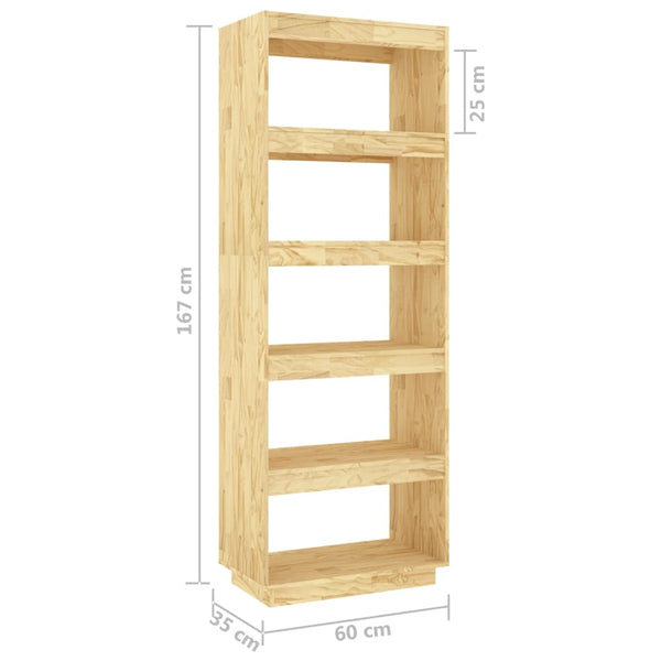 Cabinets & Cupboards Book Cabinet/Room Divider 60X35x167 Cm Solid Pinewood