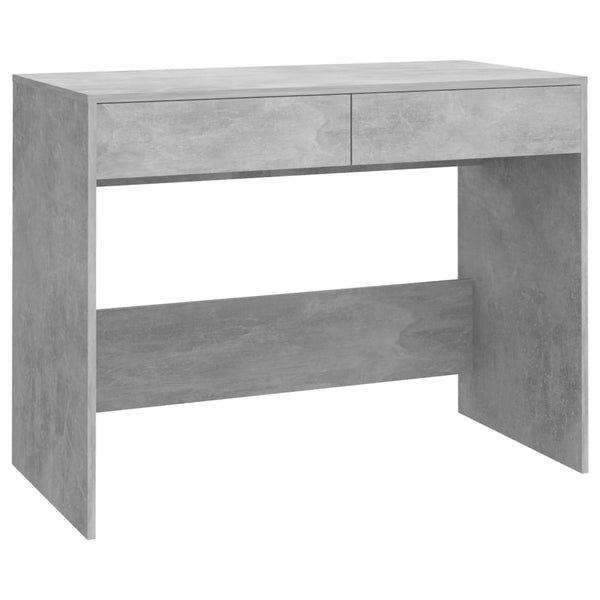 Home Office Desks Desk Concrete Grey 101X50x76.5 Cm Engineered Wood