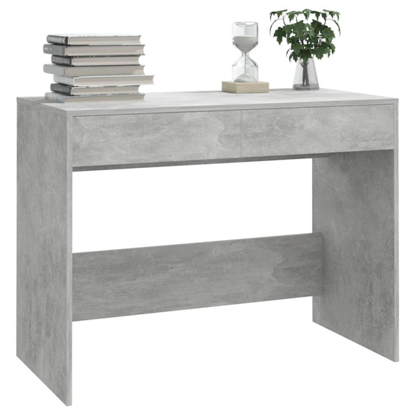 Home Office Desks Desk Concrete Grey 101X50x76.5 Cm Engineered Wood