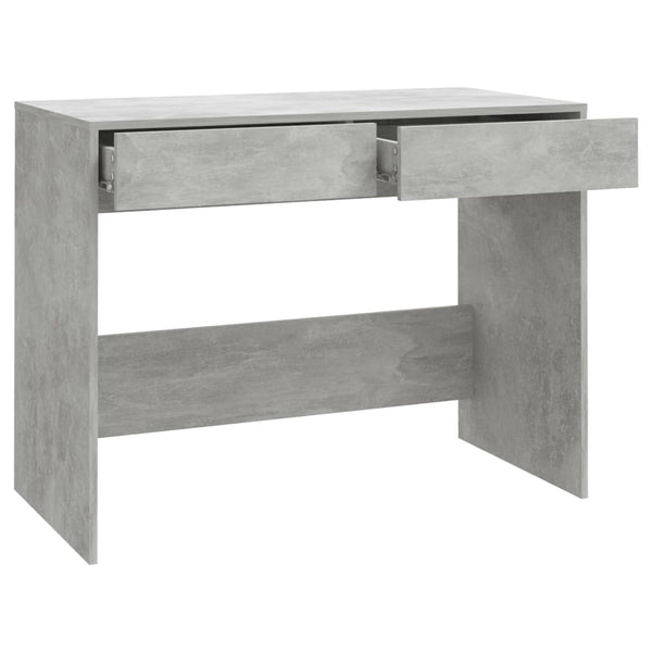 Home Office Desks Desk Concrete Grey 101X50x76.5 Cm Engineered Wood