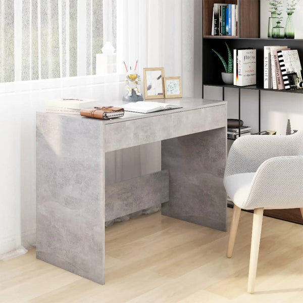 Home Office Desks Desk Concrete Grey 101X50x76.5 Cm Engineered Wood