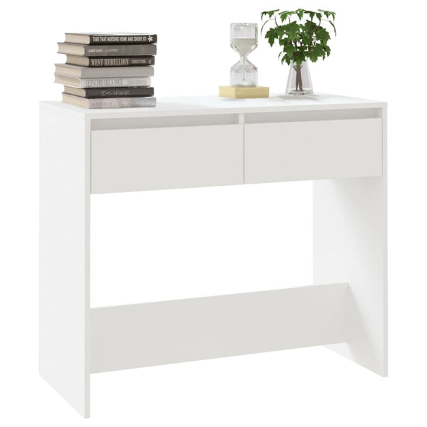 Hall Tables Console Table White 89X41x76.5 Cm Engineered Wood