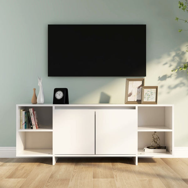 TV Stands & Entertainment Units Tv Cabinet White 130X35x50 Cm Engineered Wood