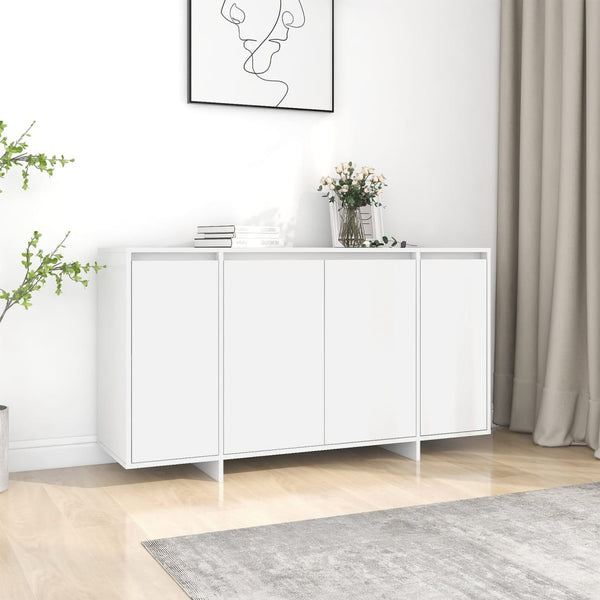 Sideboards & Buffets Sideboard White 135X41x75 Cm Engineered Wood