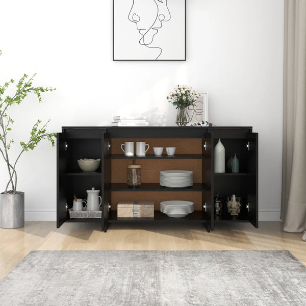 Sideboards & Buffets Sideboard Black 135X41x75 Cm Engineered Wood