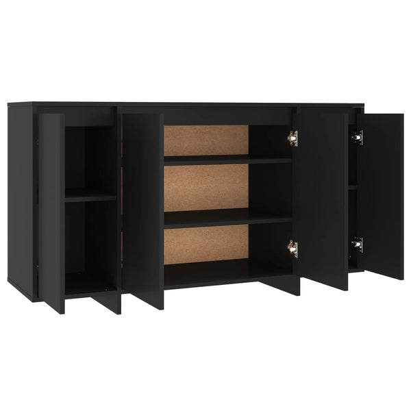 Sideboards & Buffets Sideboard Black 135X41x75 Cm Engineered Wood